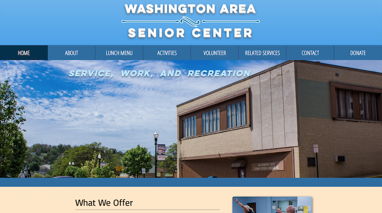 Washington Area Senior Center new website.